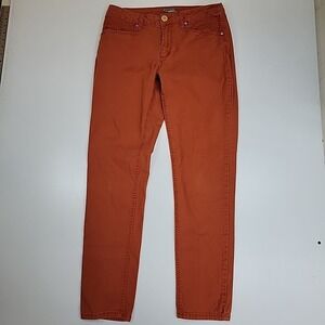 New Directions Weekend Terracotta Rust-Colored Midrise Jeans Womens 10 Casual